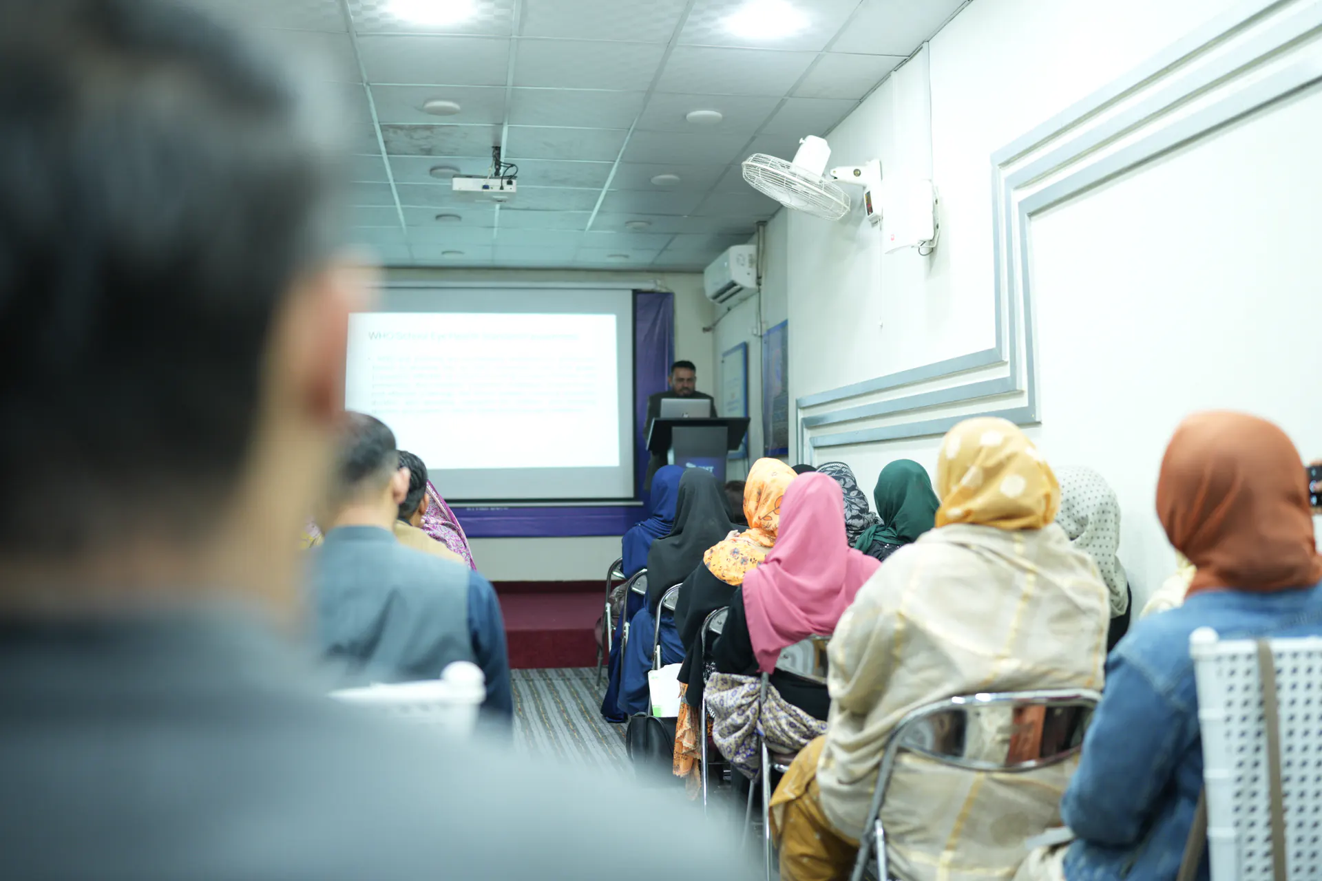 Patients waiting at a ZMT clinic